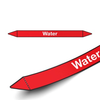 Leidingmarkering sticker | Blusmiddelen | Water - 1