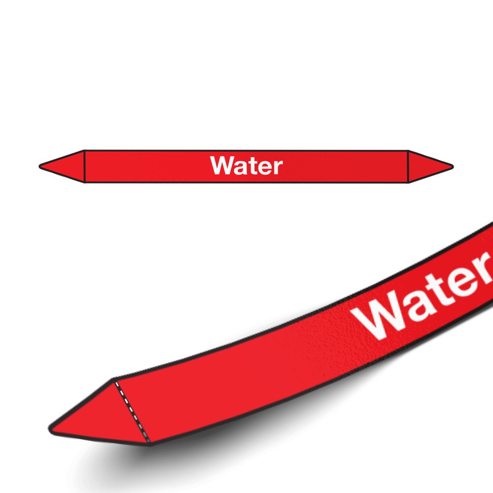 Leidingmarkering sticker | Blusmiddelen | Water - 1