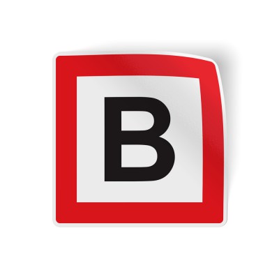 Droge Blusleiding brandveiligheid sticker - 1