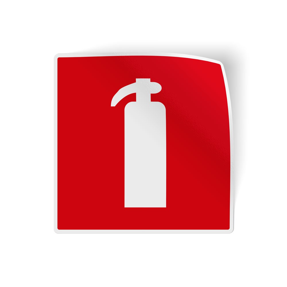 Brandblusser brandveiligheid sticker - 1