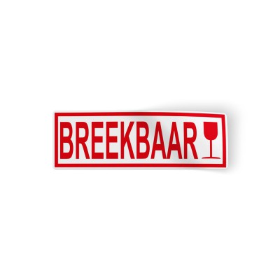 Breekbaar Stickers Pictogrammen - 1