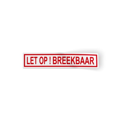 Let Op ! Breekbaar Stickers Pictogrammen - 1