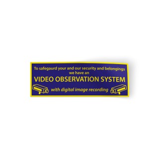Video observatiesysteem stickers - 1