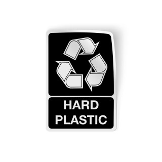 Recycling-Hartplastik-Aufkleber-Symbole - 1