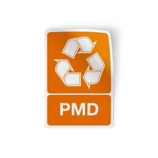 Recycelte PMD-Aufklebersymbole - 1