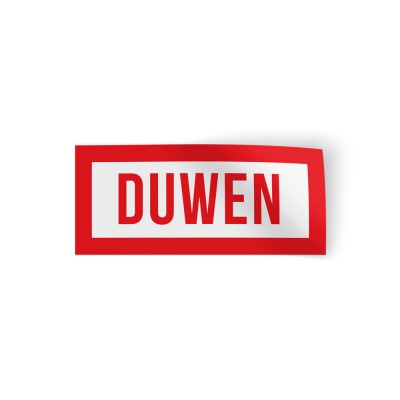 Deursticker duwen - 1 Deursticker duwen - 1