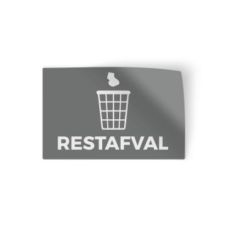 Afval Sticker - Restafval - 1