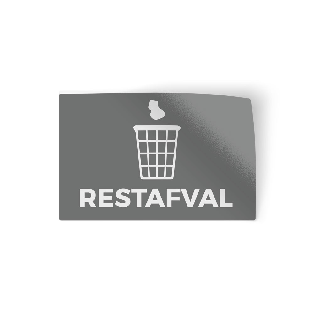 Afval Sticker - Restafval - 1