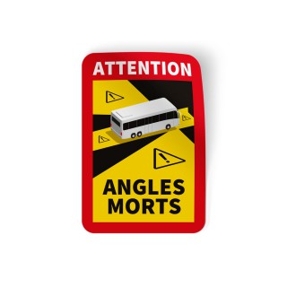 Attention Angles Morts Sticker Personenvervoer - 1