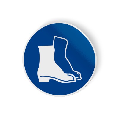 Gebodspictogram Schoenen verplicht sticker - 1