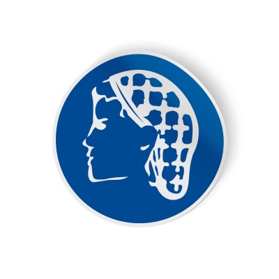 Gebodspictogram Haarnet verplicht sticker - 1