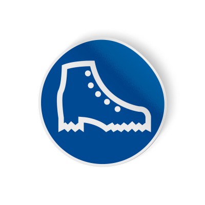 Gebodspictogram Veiligheidsschoenen verplicht sticker - 1
