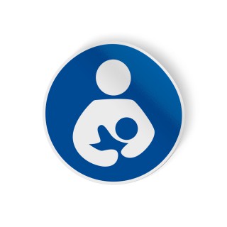Gebodspictogram Borstvoeding plaats sticker - 1