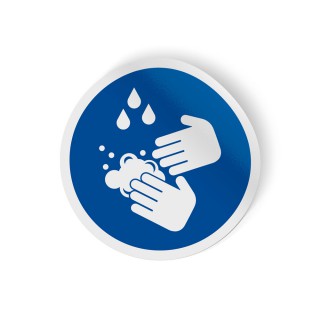 Händewaschen erforderlich Corona-Aufkleber - 1