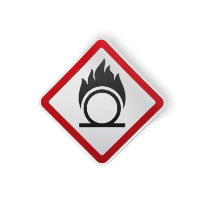 Oxiderend Pictogramsticker GHS - 1