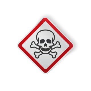 Piktogrammaufkleber GHS für giftige Stoffe - 1