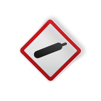 Gashouder Pictogramsticker GHS - 1