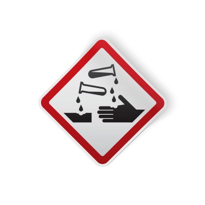 Bijtende stof Pictogramsticker GHS - 1