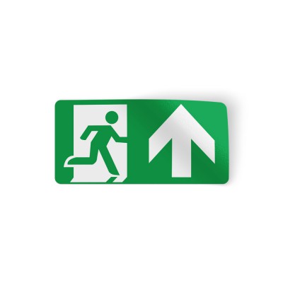 Actie! Nooduitgang sticker - 1 Actie! Nooduitgang sticker - 1