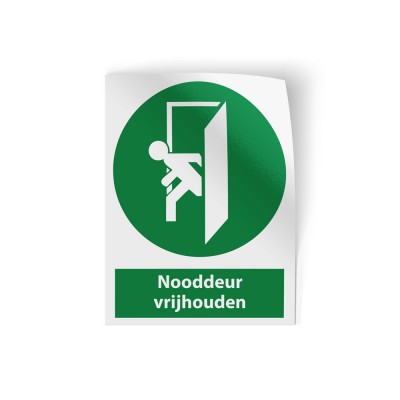Nooddeur vrij houden - 1