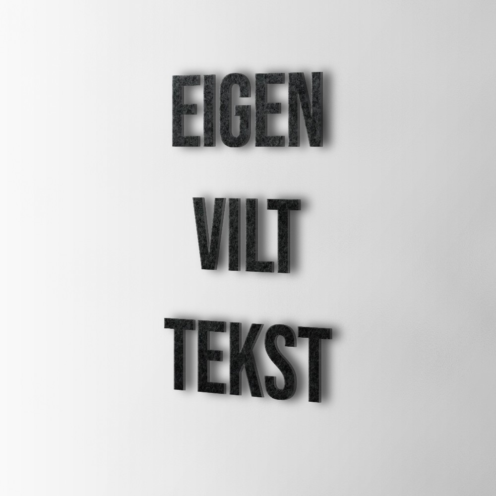 Bedenk en ontwerp je eigen Vilt tekst - 1