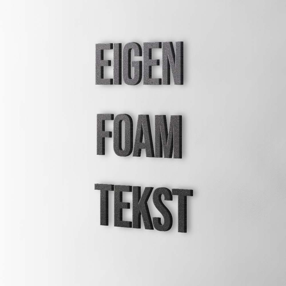 Bedenk en ontwerp je eigen Foam tekst - 2