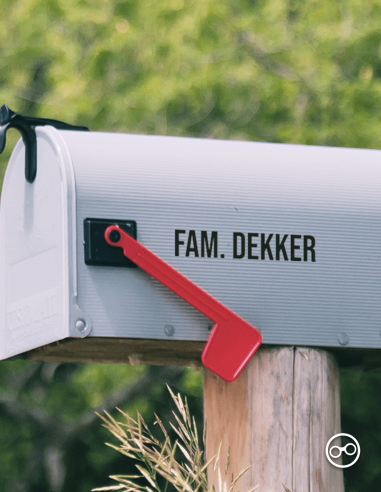 Naamsticker - Close Up