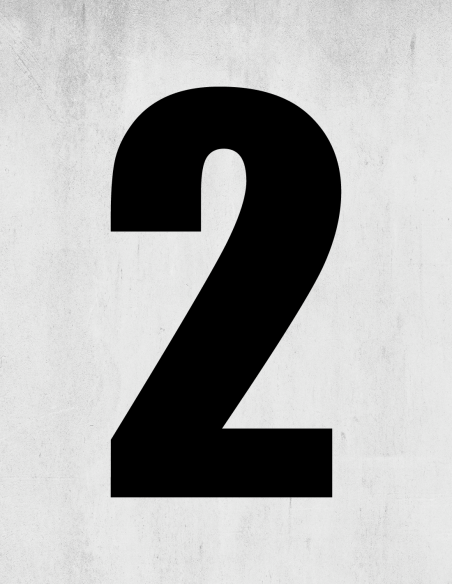 Cijfer Sticker Impact 2