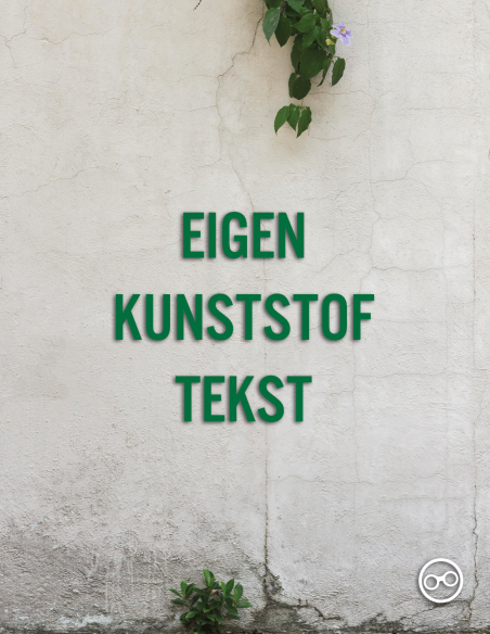 Bedenk en ontwerp je eigen kunststof tekst - 6029 Mint Green