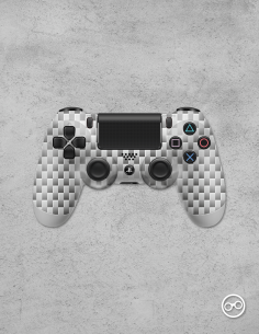 Playstation 4 Controller Skin Carbon Wit