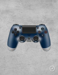 Playstation 4 Controller Skin Donker Blauw