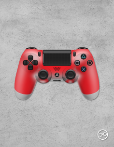 Playstation 4 Controller Skin Rood kopen? - Stickermaster