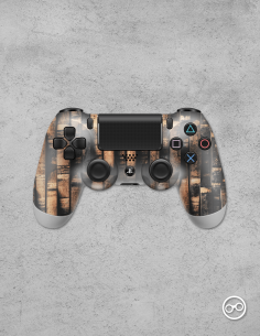 Playstation 4 Controller Skin Hout Braided