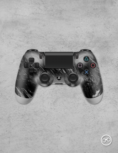 Playstation 4 Controller Skin Hout Charcoal