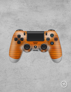 Playstation 4 Controller Skin Hout Ochre kopen? - Stickermaster
