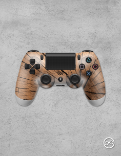 Playstation 4 Controller Skin Hout Rings