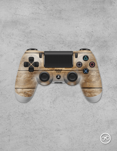 Playstation 4 Controller Skin Hout Sandpaper