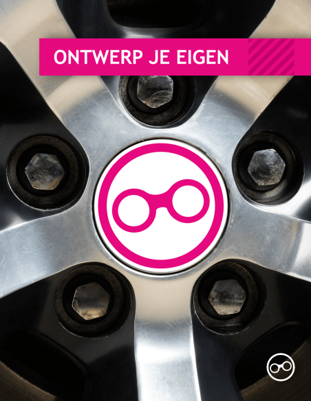 Ontwerp zelf een wielnaafsticker set kopen? - Stickermaster