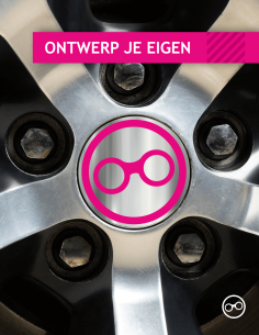 Ontwerp zelf een chrome wielnaafsticker set kopen? - Stickermaster