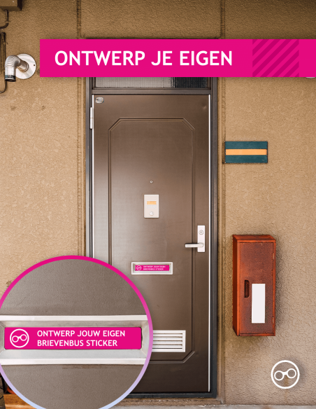 Ontwerp je eigen brievenbus sticker kopen? - Stickermaster