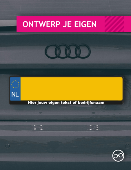 Kentekensticker Eigen Tekst of Bedrijven kopen? - Stickermaster