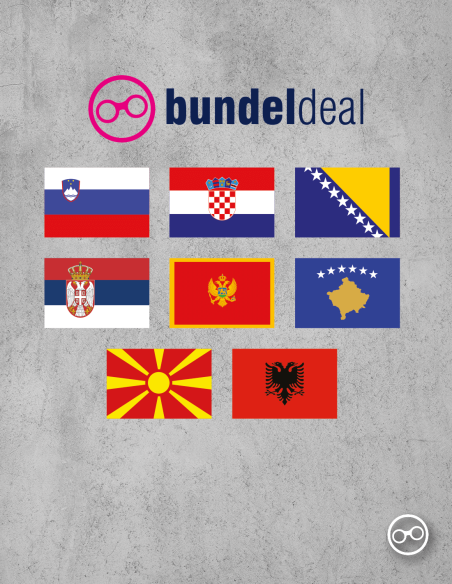 Vlaggenstickers Bundeldeal Balkan