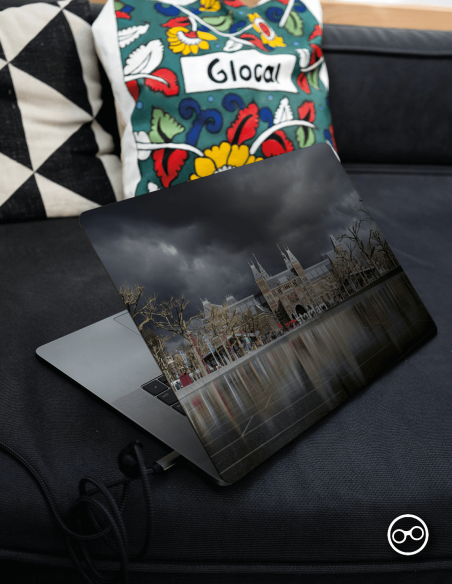 Amsterdam Rijksmuseum laptopsticker – culturele vinyl skin voor laptop en MacBook