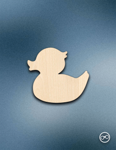 Houten Badeend Figuur | Linoply Decoratie – Stickermaster