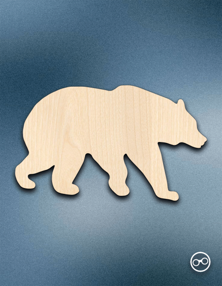 Houten Beer Figuur | Linoply Decoratie – Stickermaster
