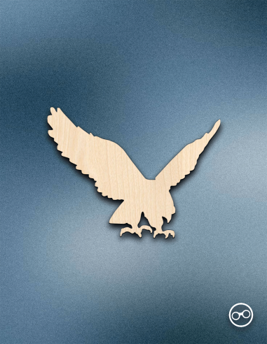 Houten Adelaar Figuur | Linoply Decoratie – Stickermaster
