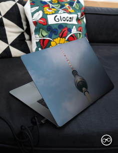 Berlijn Fernsehturm Laptop Sticker - 1