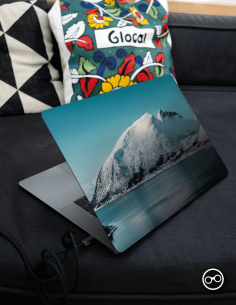 Bevroren Meer Laptop Sticker - 1