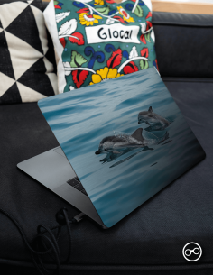 Dolfijn Laptop Sticker - 1