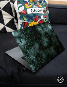 Druppels Op Het Glas Laptop Sticker - 1